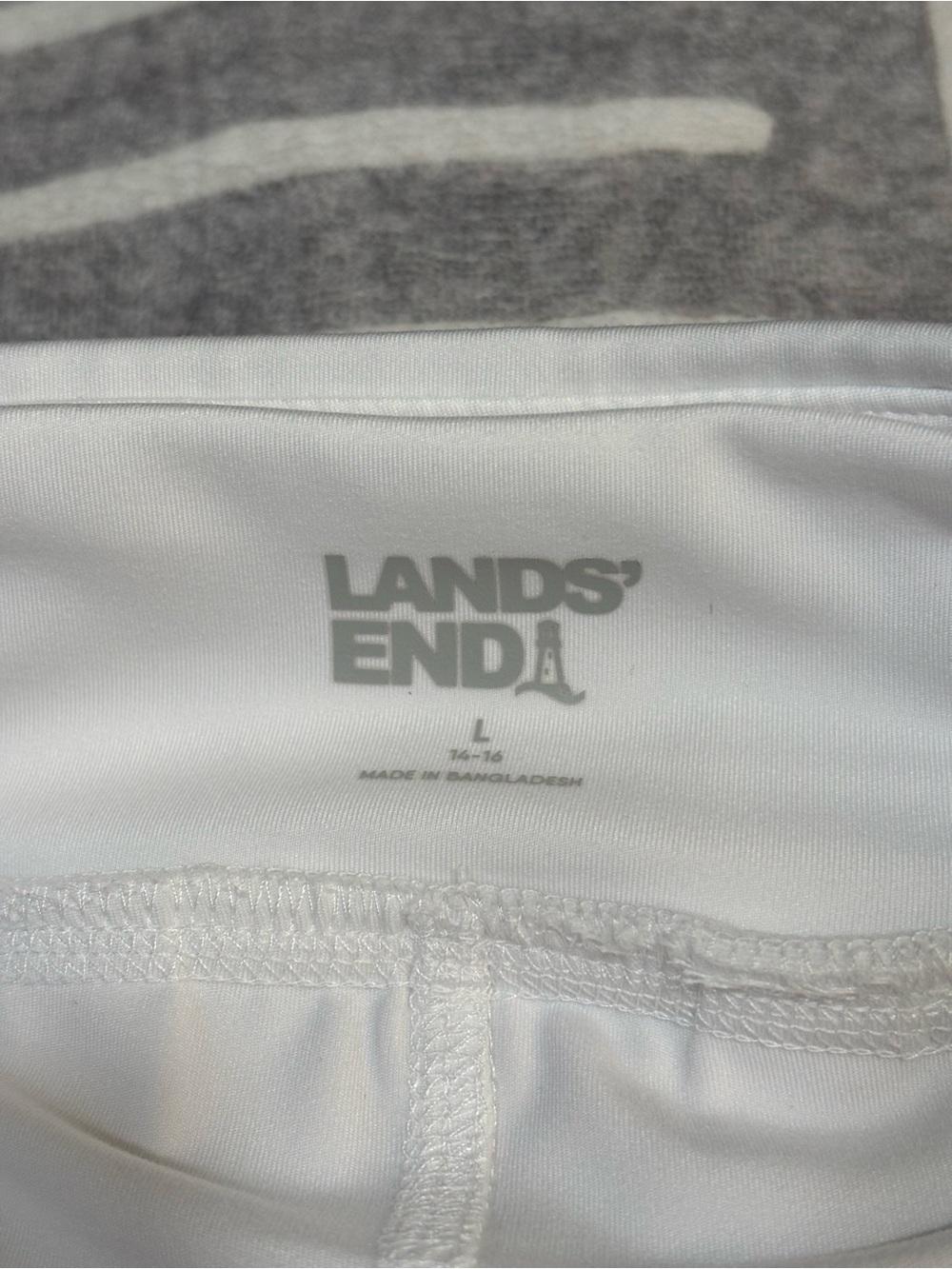 Lands' End Skort, White Circle Skirt, Flared Tennis Style, Pockets Large, 14-16 - Picture 5 of 11